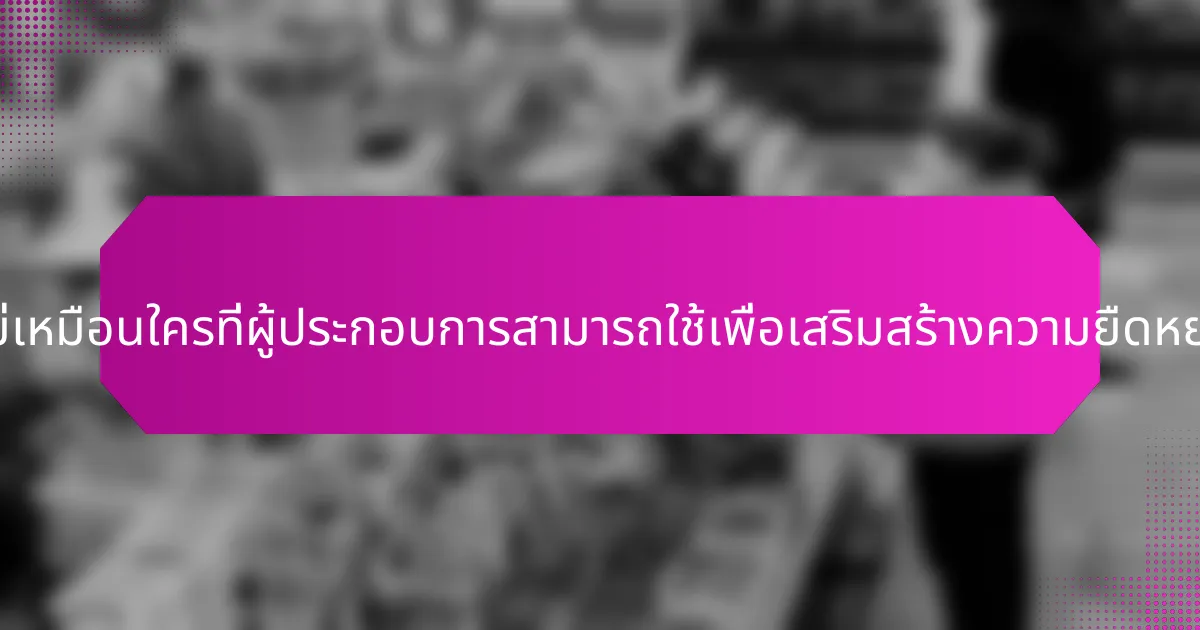 กลยุทธ์ที่ไม่เหมือนใครที่ผู้ประกอบการสามารถใช้เพื่อเสริมสร้างความยืดหยุ่นคืออะไร?